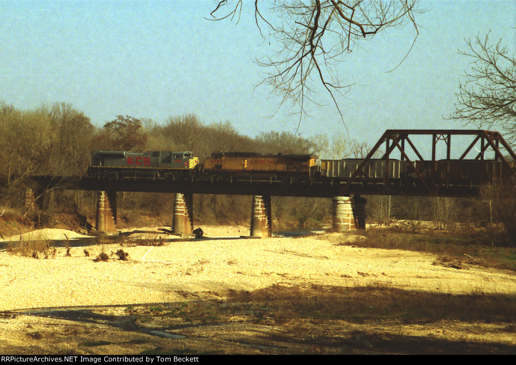 Pushing over Baron Creek